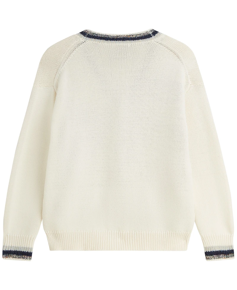 Scotch & Soda Men's Cotton-Blend Dropped Shoulder Cardigan