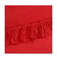 Ellis Stacey 1.5" Rod Pocket High Quality Fabric Solid Color Window Ruffled Filler Valance