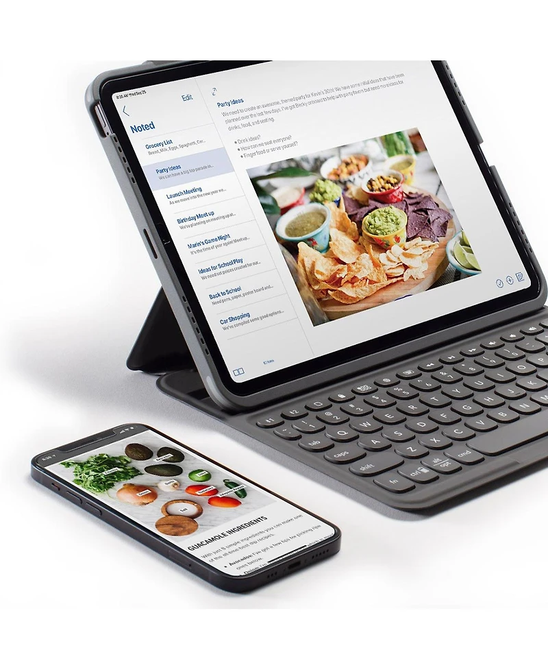 Zagg Pro Keys Wireless Keyboard and Case for iPad Pro 3-6 Gen and iPad Air