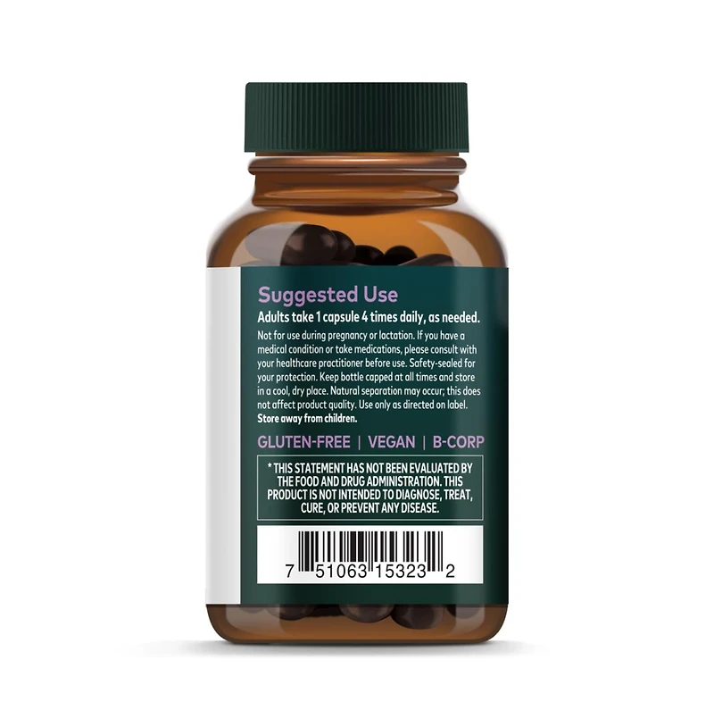 Gaia Herbs Cramp Relief- Herbal Supplement for Hormone Balance and Period Cramp Relief- Made with Licorice Root- 60 Capsules (60 Servings)