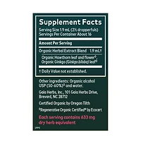 Gaia Herbs Hawthorn and Ginkgo Regenerative Certified Tinctures 1 fl oz
