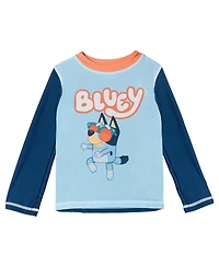 Bluey Baby Boys (12M - 18M) Piece Rash Guard and Swim Trunks Set