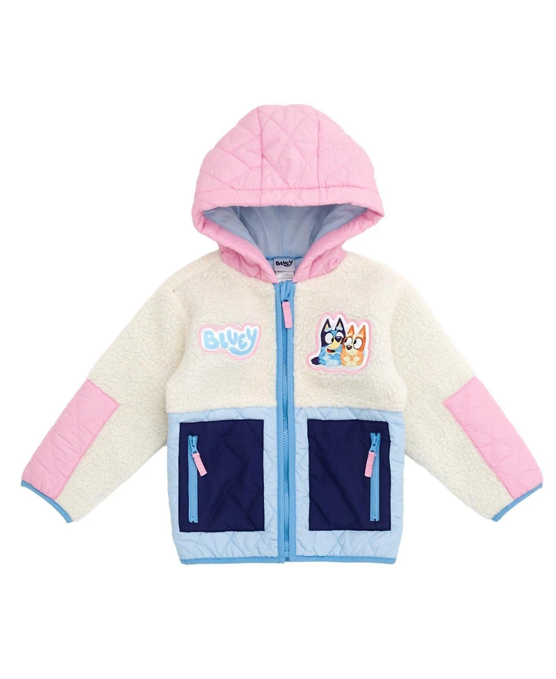 Bluey Girls' (5 - 15) Hooded Fleece Jacket