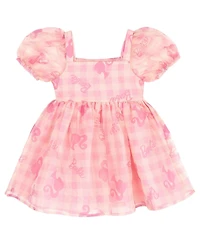 Barbie Girls' Short Sleeve Flare Dress