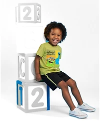 Sesame Street Toddler Boys' (2T-4T) Athletic 2-Piece T-Shirt and Shorts Set