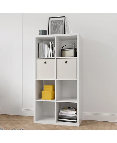 Flynama Smart 8-Cube Open Back Freestanding Storage Bookcase