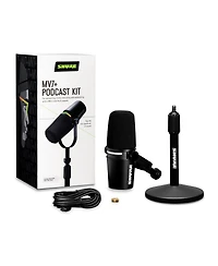 Shure MV7+ Hybrid Cardioid Dynamic Podcasting Microphone for Windows/Mac/iOS/Android