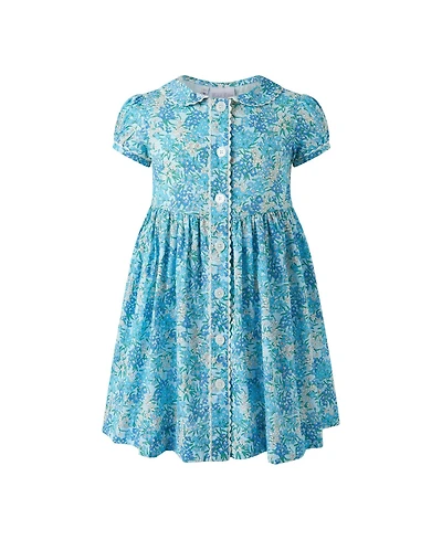 Rachel Riley Girls' 2-10 Floral Button-front Dress
