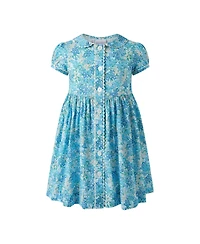 Rachel Riley Girls' 2-10 Floral Button-front Dress