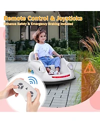 homfan 12V Electric Ride-On Bumper Car for Kids