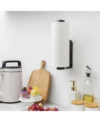 Yigii One-Handed Tear Paper Towel Holder with Quick Release Knob, Wall-Mounted, Durable