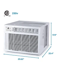Black+Decker Window or Through The Wall Air Conditioner 18000 Btu, Ac Window Unit Cools Up to 1000 Square Feet, Window Ac Unit with Remote Control, 3
