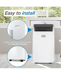 Black+Decker Portable Air Conditioner with Heat, 10,200 Btu Sacc/Cec (14,000 Btu Ashrae 128) for Rooms Up To 700 Sq. Ft.