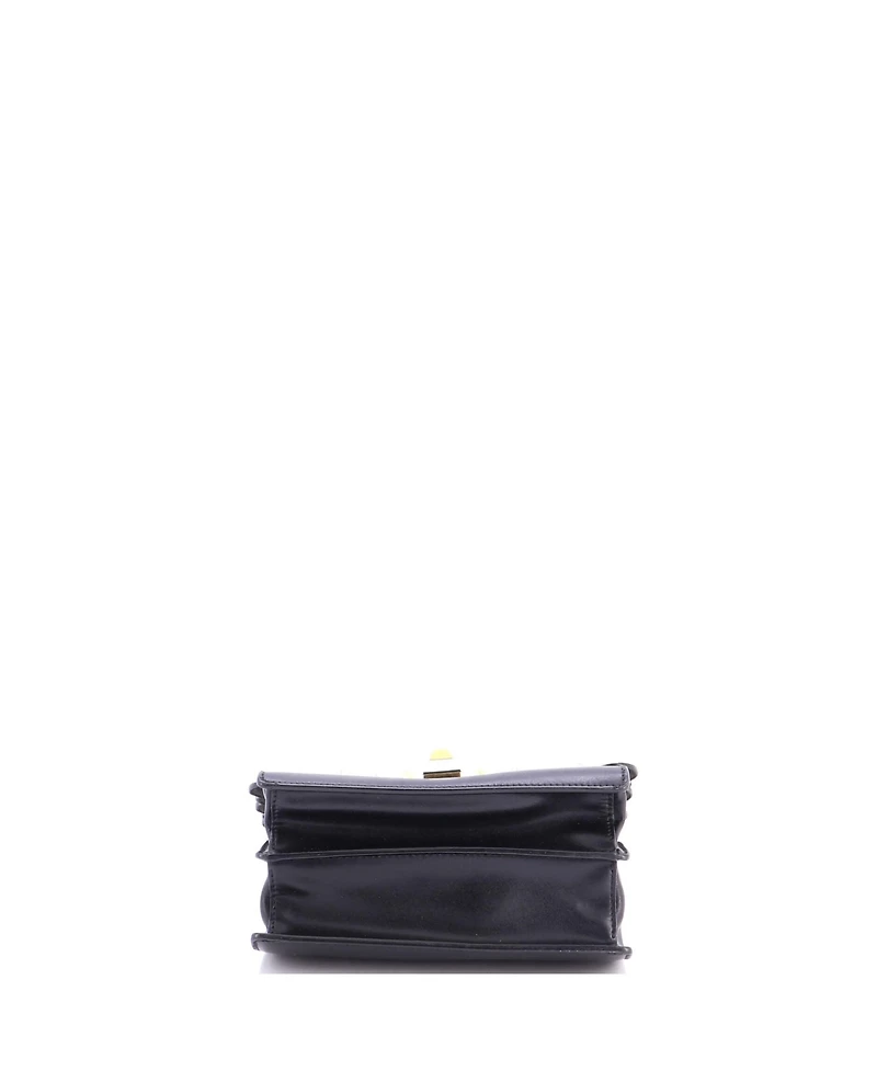Pre-Owned Fendi Small Kan I Bag Studded Leather