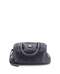 Pre-Owned Gucci Small Star Shoulder Bag Gg Embossed Leather