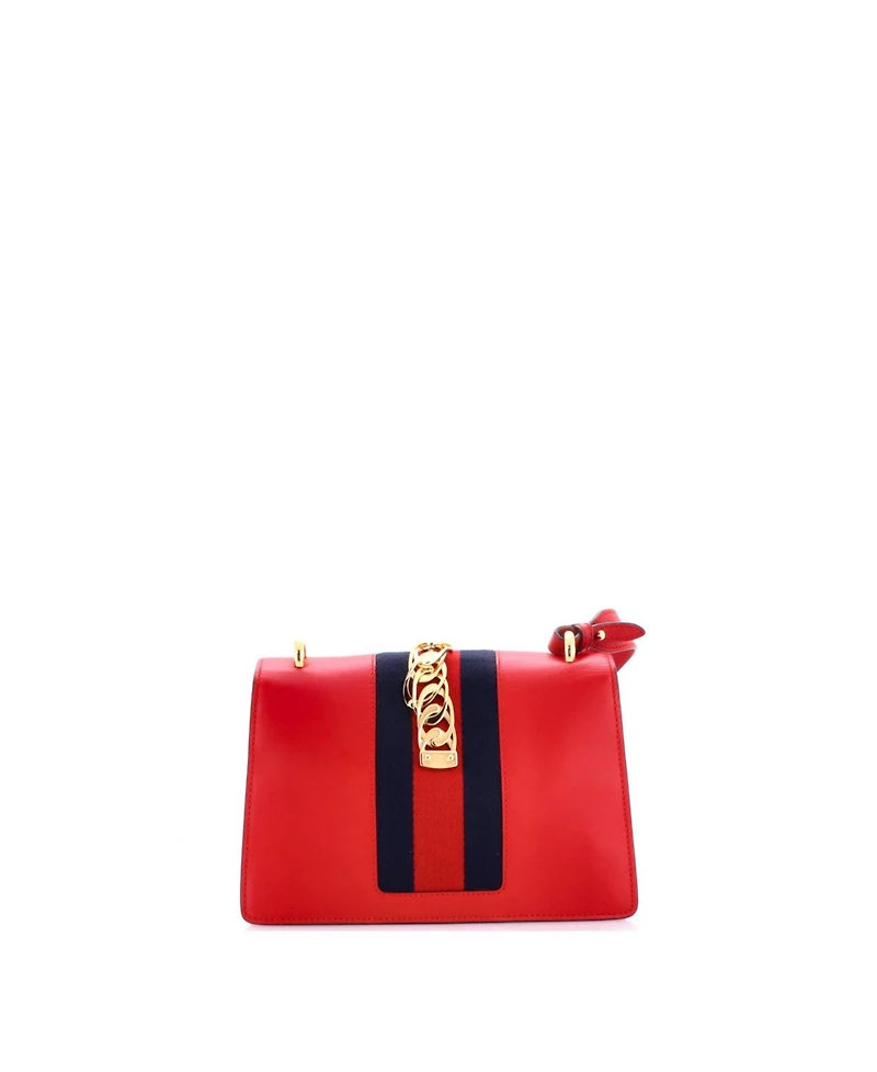 Pre-Owned Gucci Small Sylvie Shoulder Bag Leather