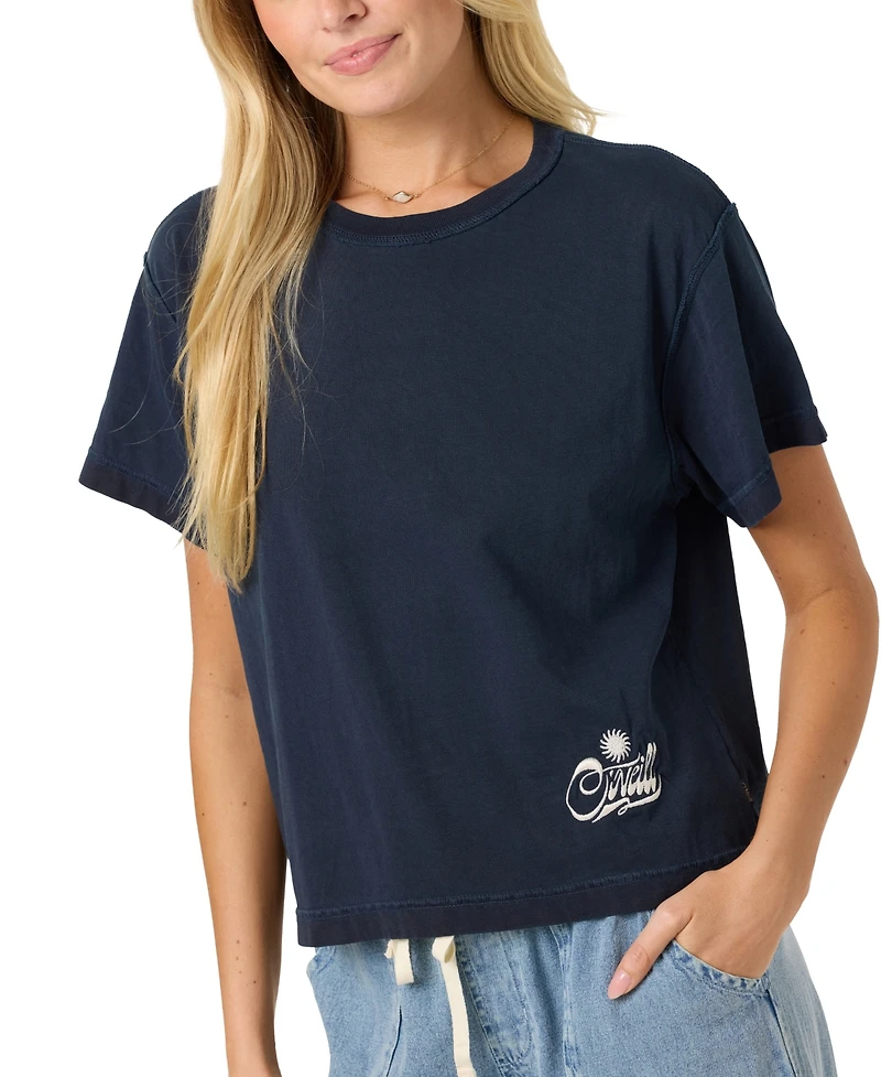 O'Neill Women's Cotton Crewneck Boxy T-Shirt