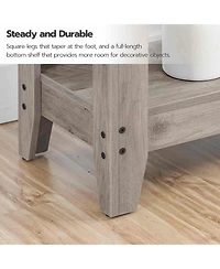Slickblue Farmhouse Entryway Console Table 47.2" with Power Outlets and Usb Charging