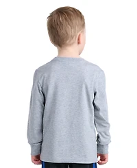 adidas Boys' 2T-7 Long-Sleeve Sport Graphic Heather T-Shirt