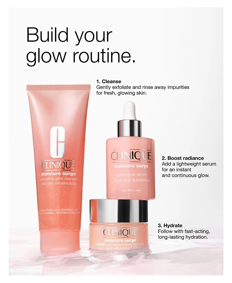 Clinique Moisture Surge Exfoliating Glow Cleanser, 4.2 oz.