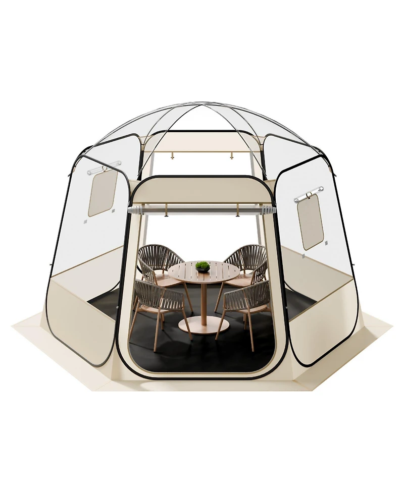 Vevor Pop up Bubble Tent 10 x 9.2 ft Clear Sports Tent 4-8 Persons Weatherproof