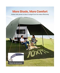 Vevor Vehicle Awning 10' x 7' Shade Coverage Car Side Awning PU2000 mm UV50+
