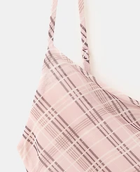 Mango Women's Gathered Checked Dress