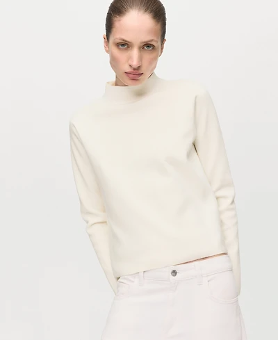 Mango Women's Perkins Neck Knitted Sweater