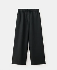 Mango Women's Wide-Leg Linen Pants