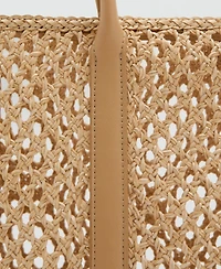 Mango Women's Braided Shoulder Bag