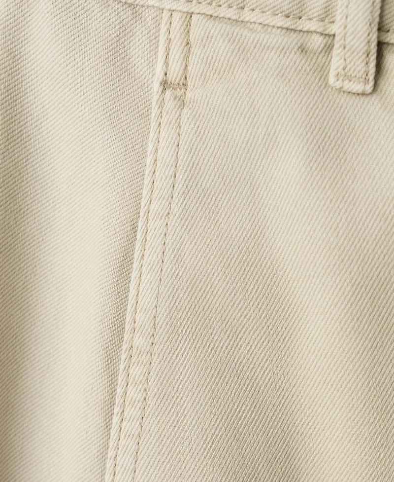Mango Women's Seams Balloon Jeans