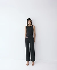 Mango Women's Resin Applique Combined Jumpsuit