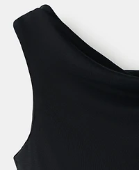 Mango Women's Draped Asymmetrical Jumpsuit