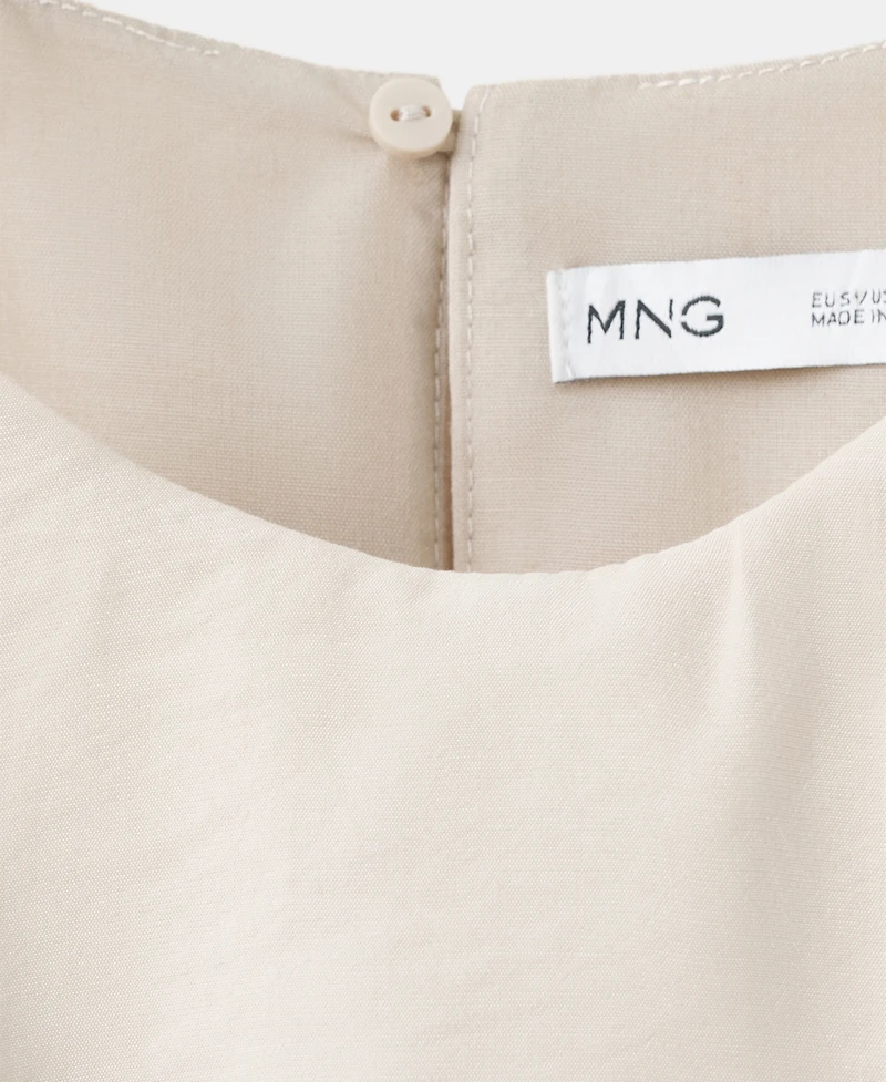 Mango Women's Ruffled Modal Dress