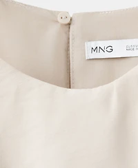 Mango Women's Ruffled Modal Dress