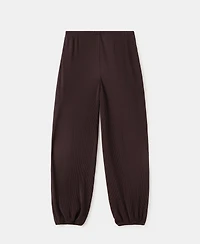 Mango Women's Textured Baggy Pants