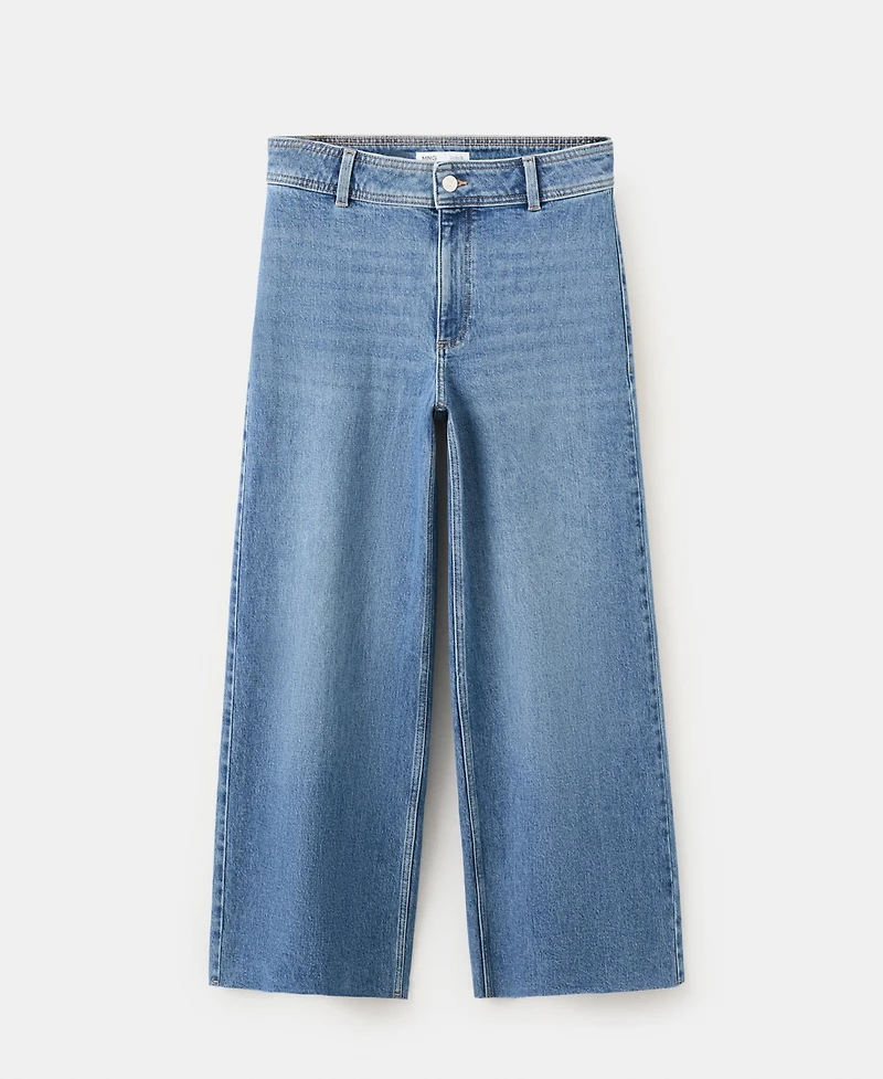 Mango Women's Catherin Culotte High-Rise Jeans