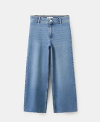 Mango Women's Catherin Culotte High-Rise Jeans
