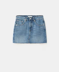 Mango Women's Mid-Rise Denim Skirt