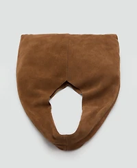 Mango Women's Suede Shopper Bag