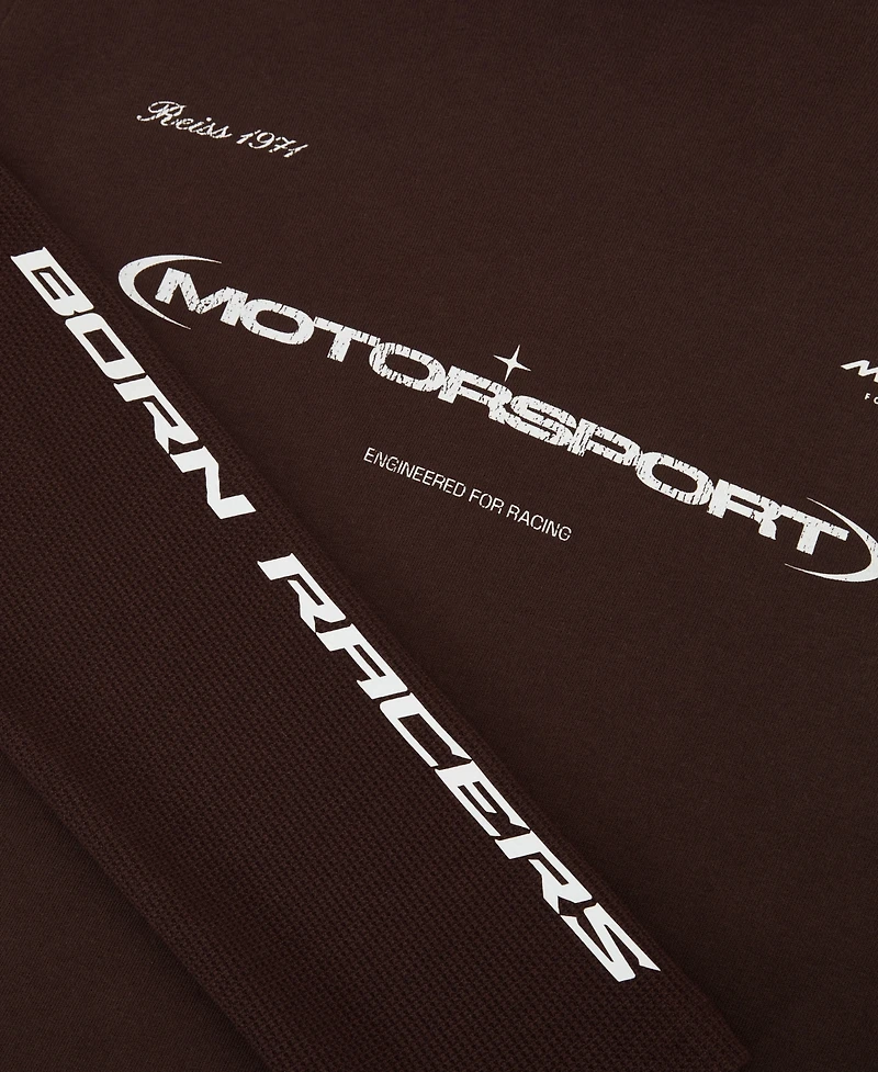 Reiss Men's Rovik McLaren Racing Double-Layer Relaxed T-Shirt Unisex-Fit