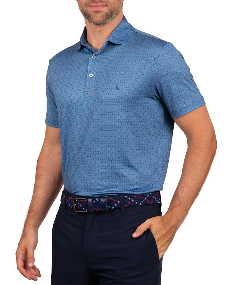 TailorByrd Men's Martini Glasses Performance Polo