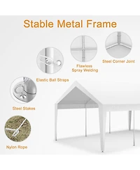 gaomon 10x20feet Heavy Duty Carport Canopy - Portable Garage with Uv Resistant and Waterproof Roof, Tarp Shelter for Cars, Trucks