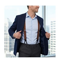 Trafalgar Bradford Neat Square Silk Formal End Suspenders
