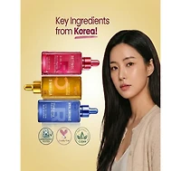 Lovery Korean Skincare Serum Set - Vitamin C, Retinol and Hyaluronic Acid Trio Face Serums
