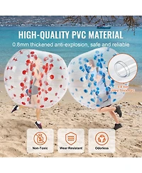 Vevor Inflatable Bumper Balls 2-Pack Sumo Zorb Balls for Teens and Adults