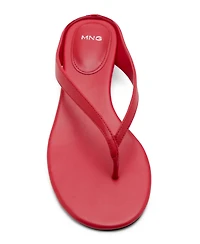 Mango Women's Wedge Leather Sandals