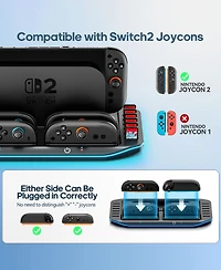 Sonicgrace Rgb Organizer Station Charging Dock for Nintendo Switch 2
