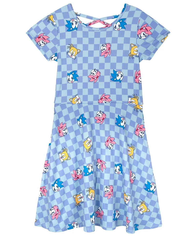 Sonic the Hedgehog Girls' 2-Piece Skater Dress Set