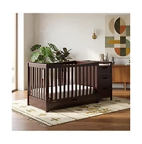 Graco Remi All-in-One Convertible Crib with Drawer and Changer (Espresso)